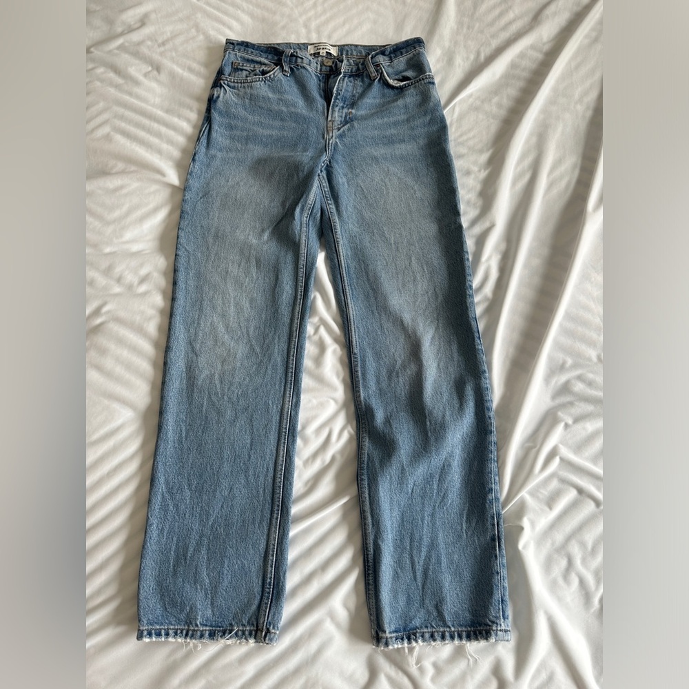 Reformation Casey Relaxed Mid Rise Straight Jean
